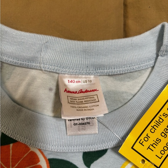 Hanna Andersson Citrus Print Kids Pajama Set - Picture 3 of 3